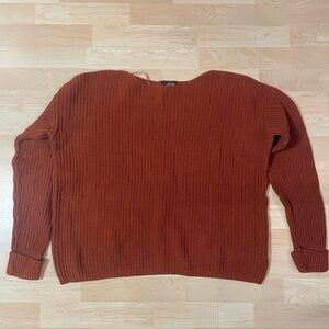 Rust knit sweater